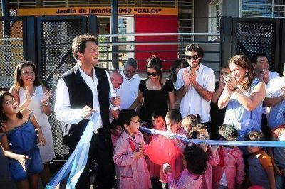 Massa inaugur� un jard�n de infantes en Tigre en homenaje al genial Caloi