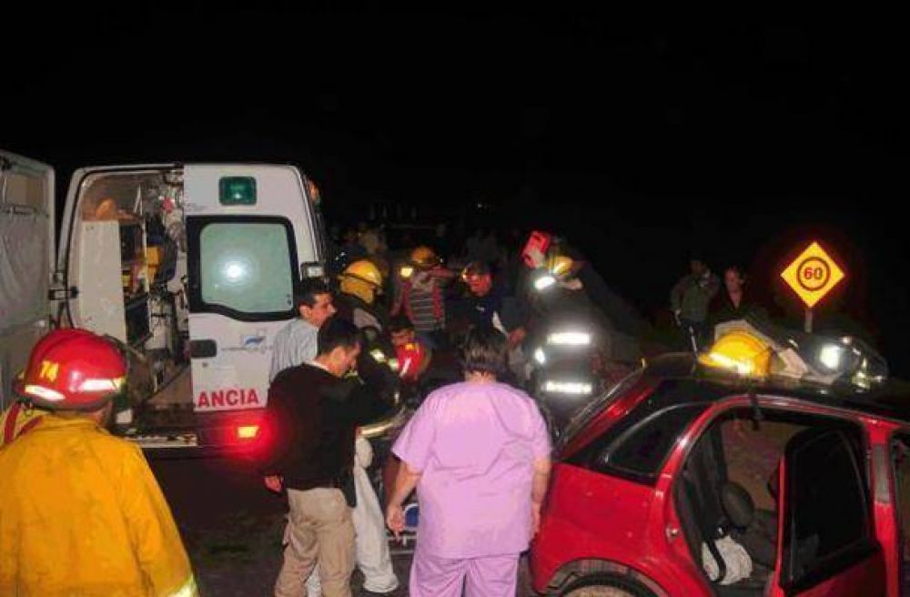 Dos muertos en un choque en la ruta 4