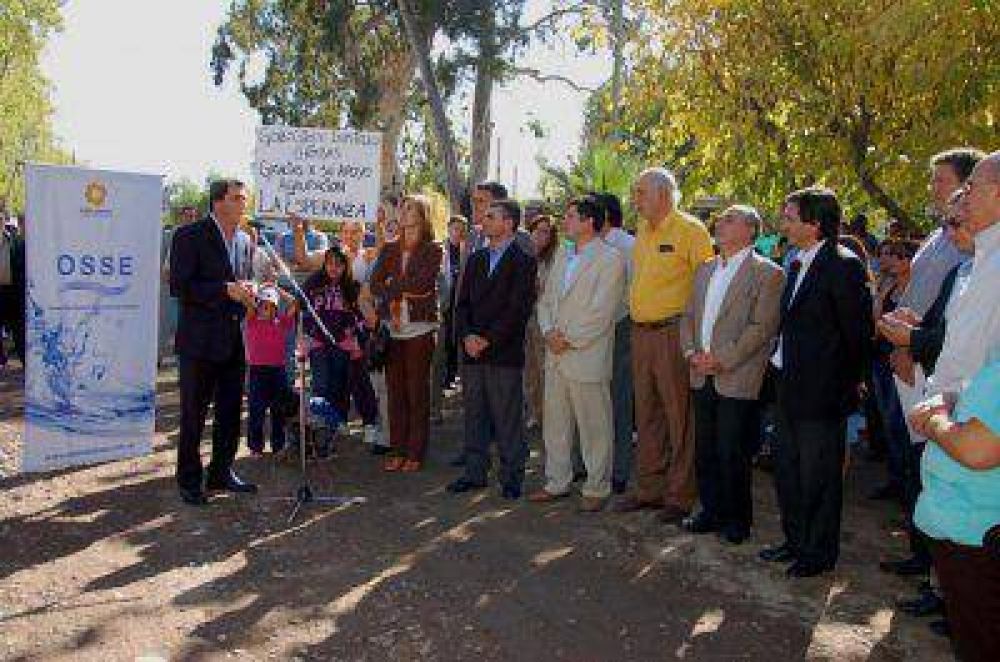 OSSE inauguro obras en Chimbas