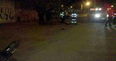 Por esquivar un perro cay� de su moto y muri� una hora despu�s