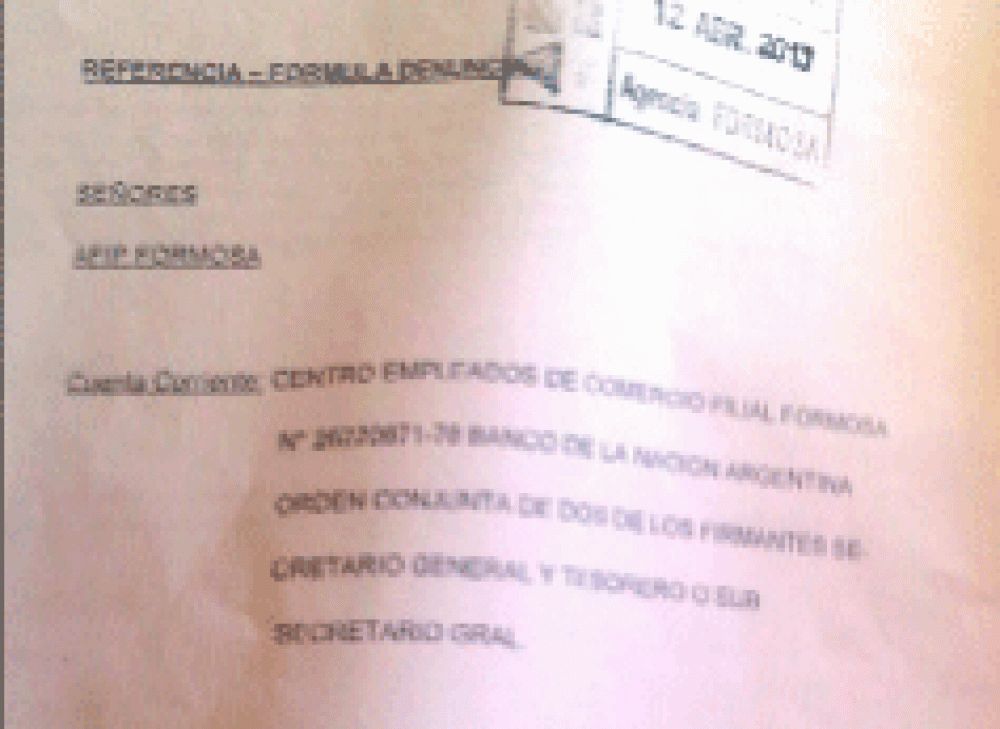 Denuncian en AFIP a miembros del Centro Empleados de Comercio