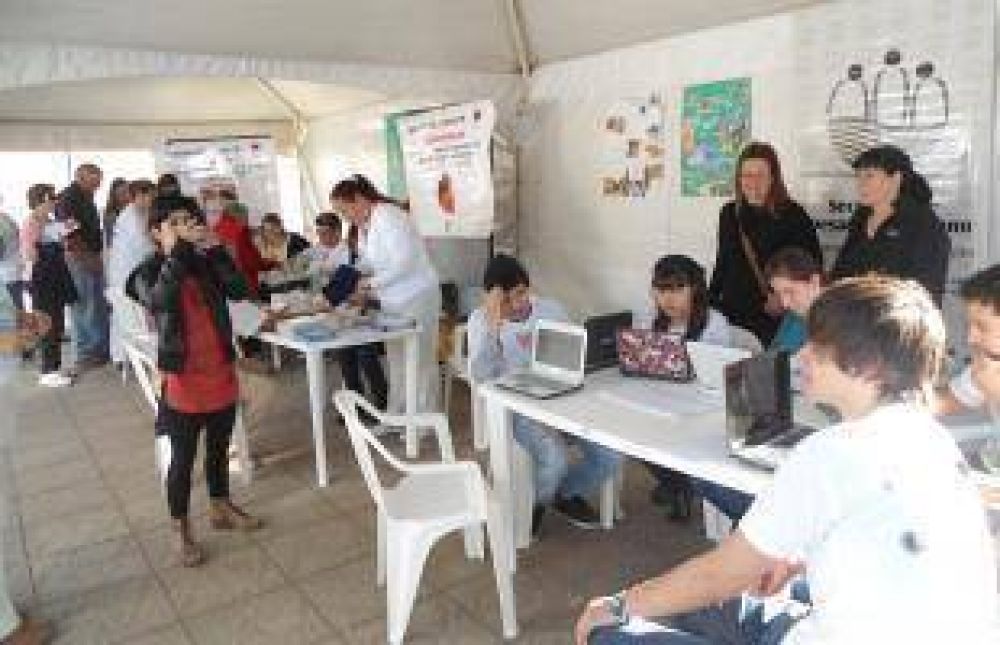 Mas de 90 vacunados en Plaza Belgrano
