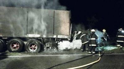 Un hombre muri� calcinado en la Ruta 5 