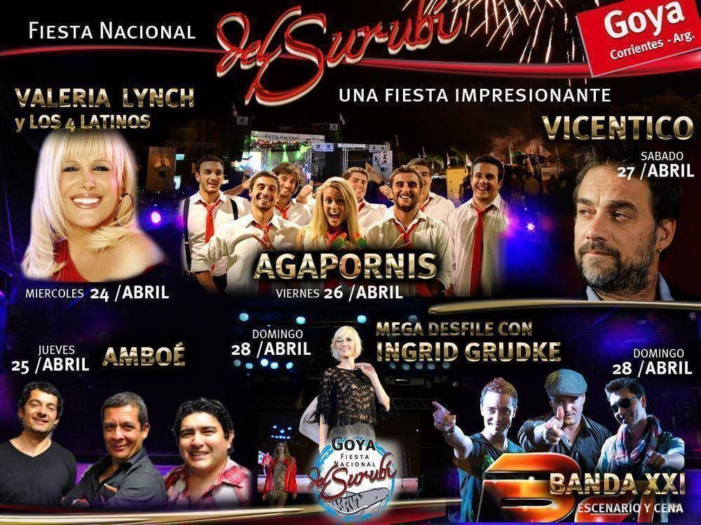 Artistas de primer nivel estar�n en la Fiesta Nacional del Surub� en Goya
