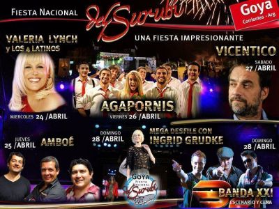 Artistas de primer nivel estar�n en la Fiesta Nacional del Surub� en Goya