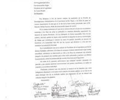 Piden intervenci�n de Peralta por denuncia contra Ponzone