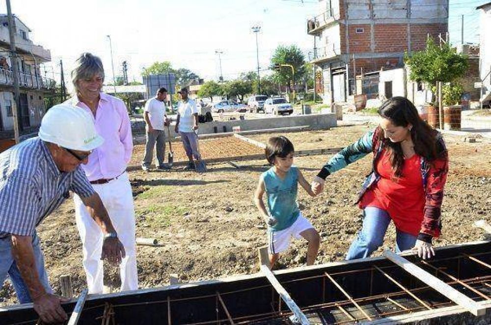 Obras en la Plaza San Mart�n
