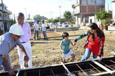 Obras en la Plaza San Mart�n