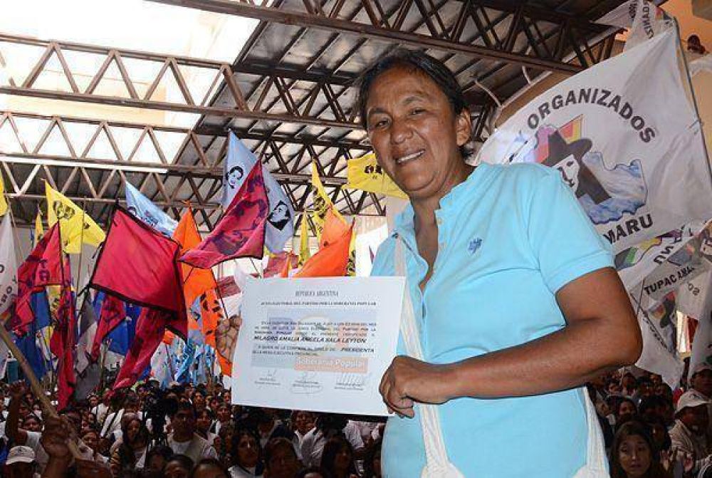 Proclamaron a Milagro Sala como presidenta del partido Por la Soberan�a Popular