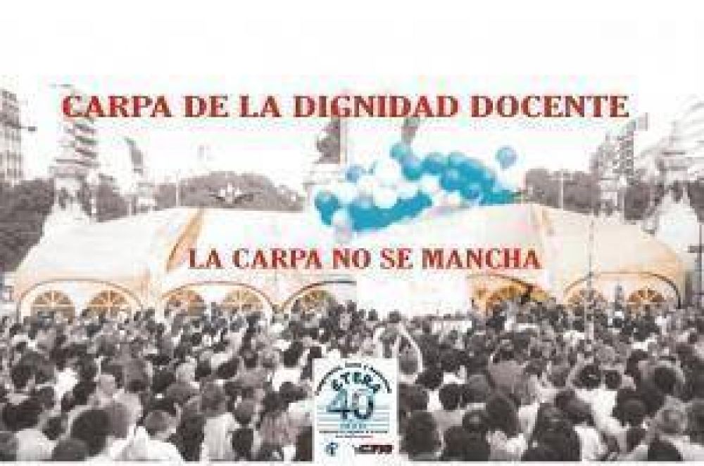 UTRE CTERA: "La Carpa Blanca no se mancha"