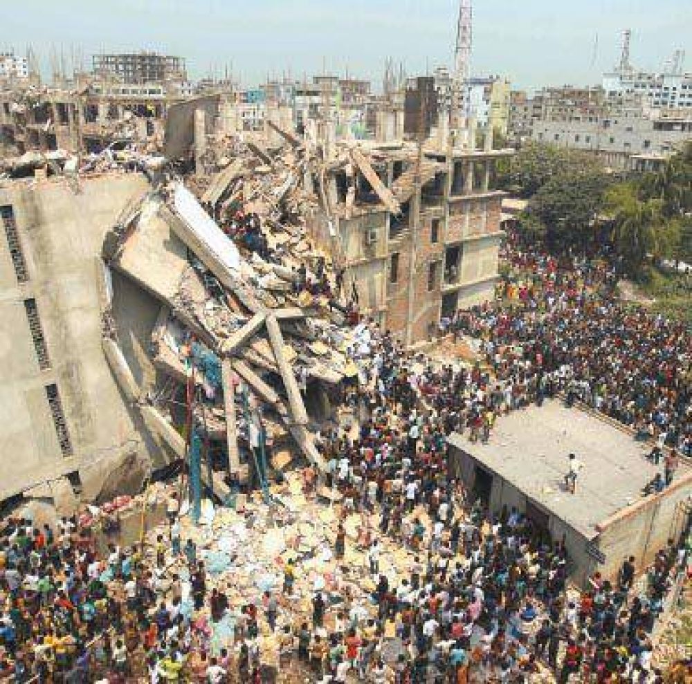 Bangladesh: derrumbe en textiles ilegales causan 123 muertos
