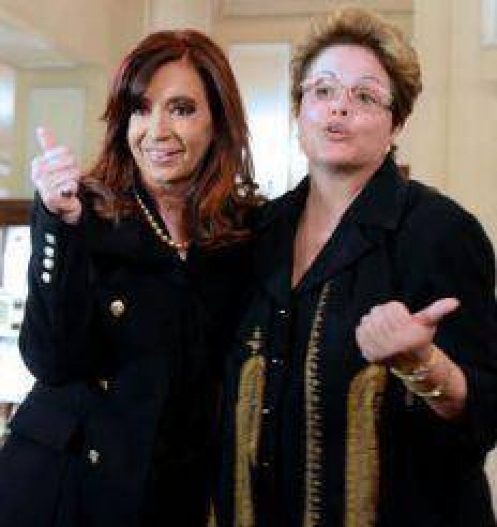Cristina y Dilma se re�nen en Casa Rosada