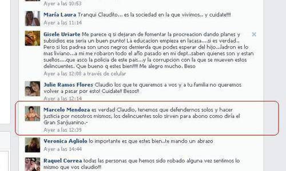 Pol�mica por dichos de director de DD.HH sobre la delincuencia