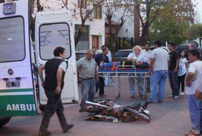 Grave accidente en plaza Mitre 