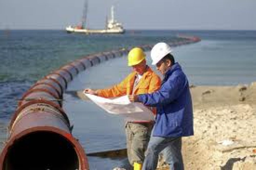 Pulti manifest� que �se desarrolla la etapa final de la construcci�n del principal Emisario Submarino de Am�rica Latina�