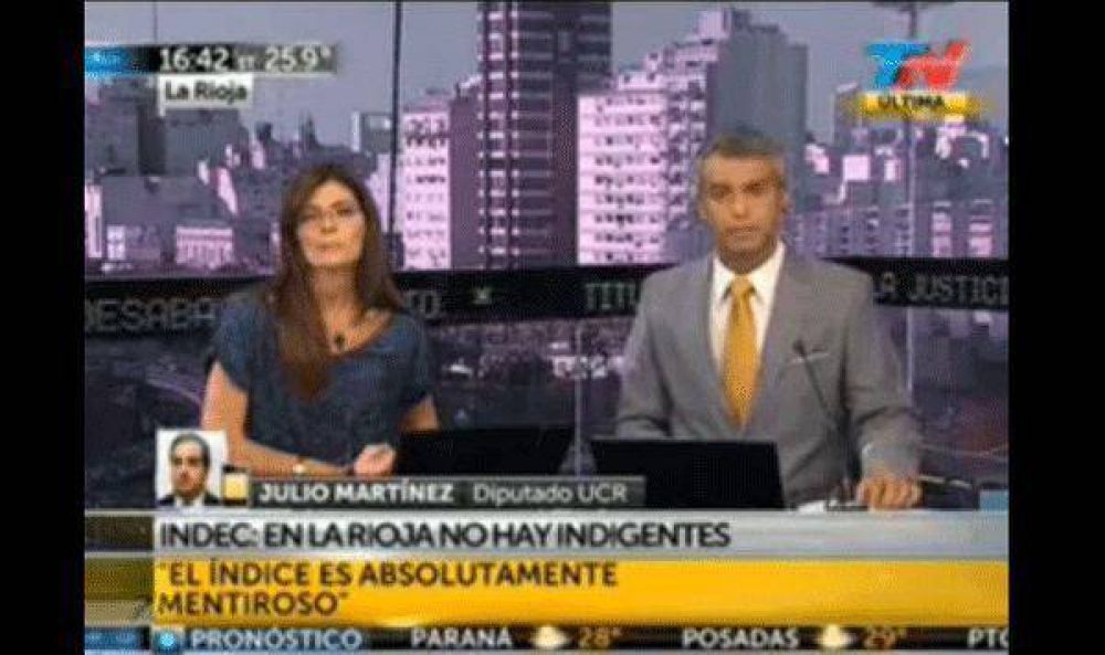 Para Mart�nez, en La Rioja hay zonas donde la mitad de los chicos dej� la escuela y son drogadictos