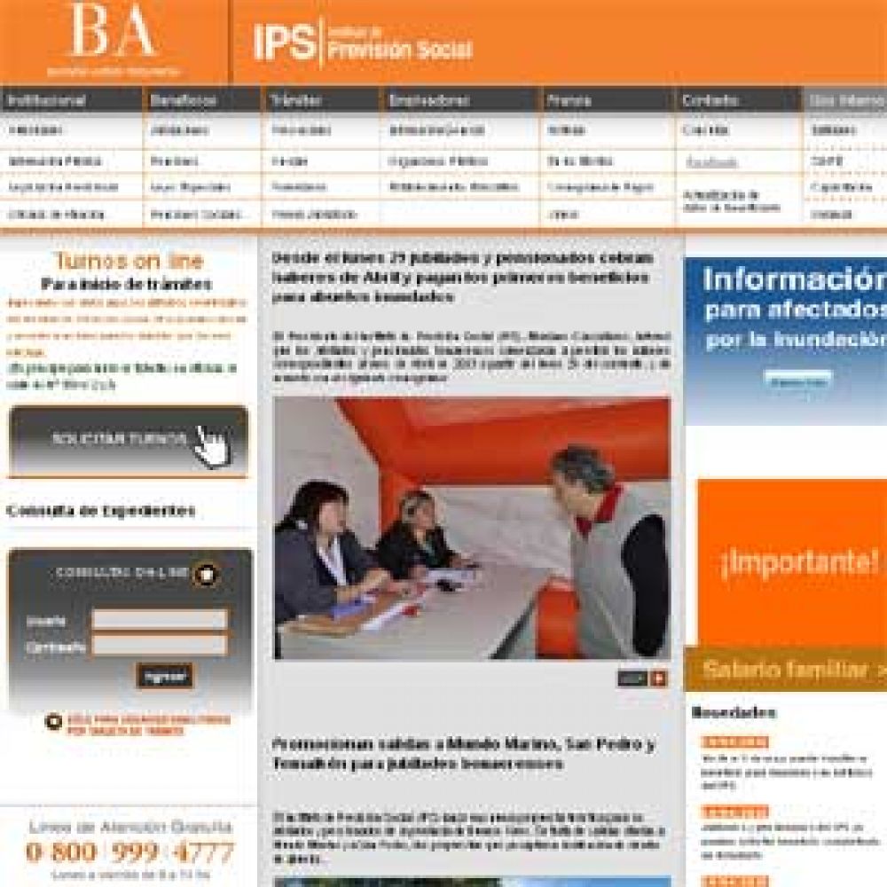 El IPS habilit� el nuevo sistema de turnos por Internet