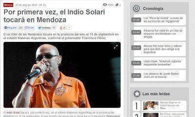 Mendoza, en boca de los medios nacionales por el recital de Indio Solari