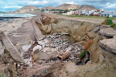 Ponen en valor la obra de defensa costera en la zona del Hospital Alvear