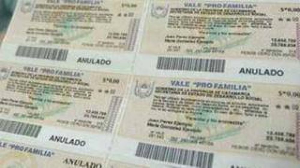 Piden aumento en los valores de los Vale Pro - Familia