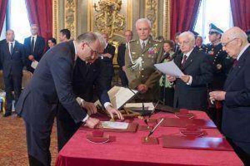 Asumi� el nuevo gobierno italiano