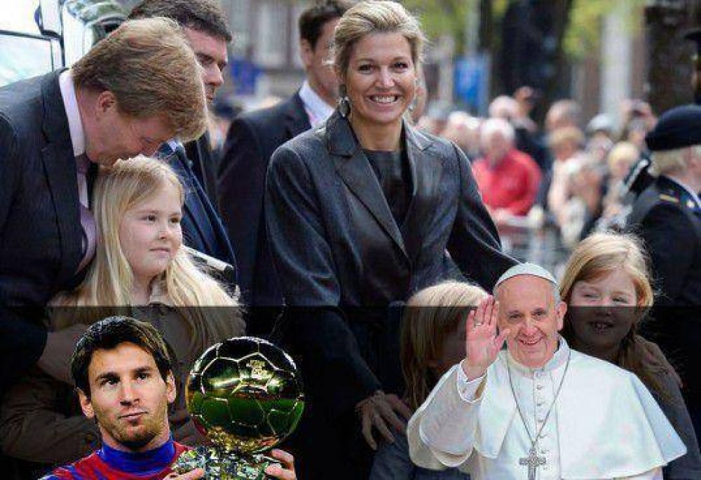 La reina, el Papa, Messi, Maravilla y una argentinidad al palo