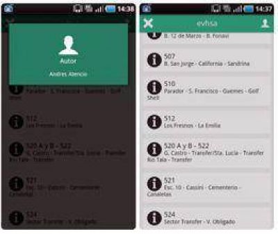 Crearon aplicaci�n con recorridos de colectivos  