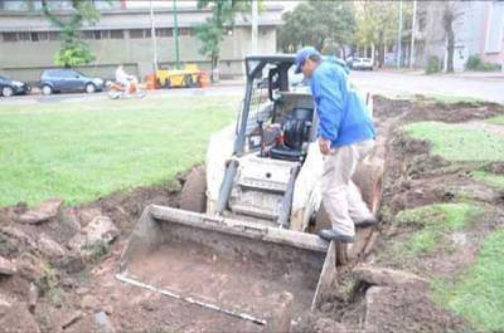 Comenzaron los trabajos de remodelaci�n y embellecimiento de la Plaza Eusebio Marcilla