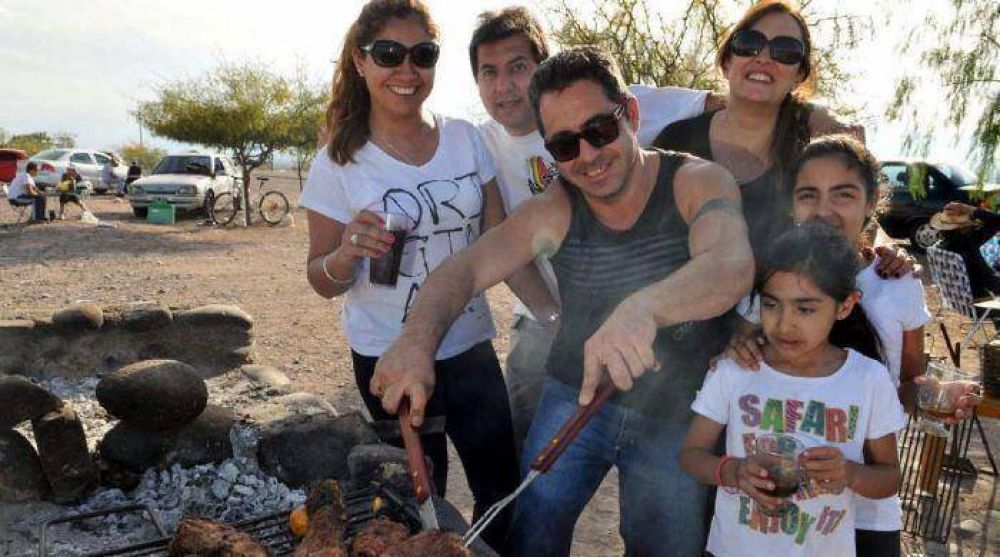 Un festejo con asados y paseos a pleno sol