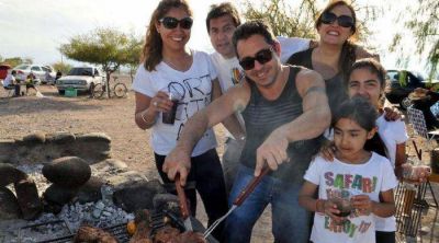 Un festejo con asados y paseos a pleno sol