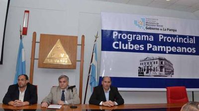 Dos millones y medio de pesos para clubes pampeanos