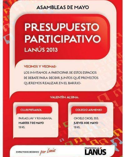 Lan�s: nuevas asambleas barriales