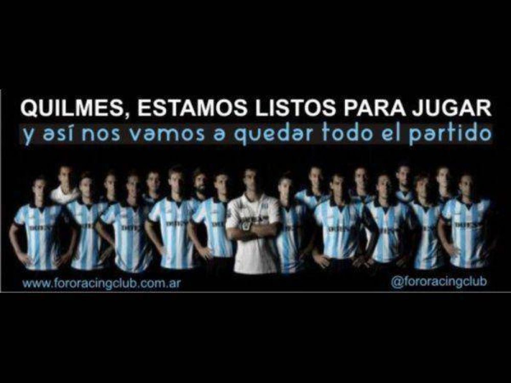 Empiezan los pedidos de hinchas de Racing para el partido con Quilmes