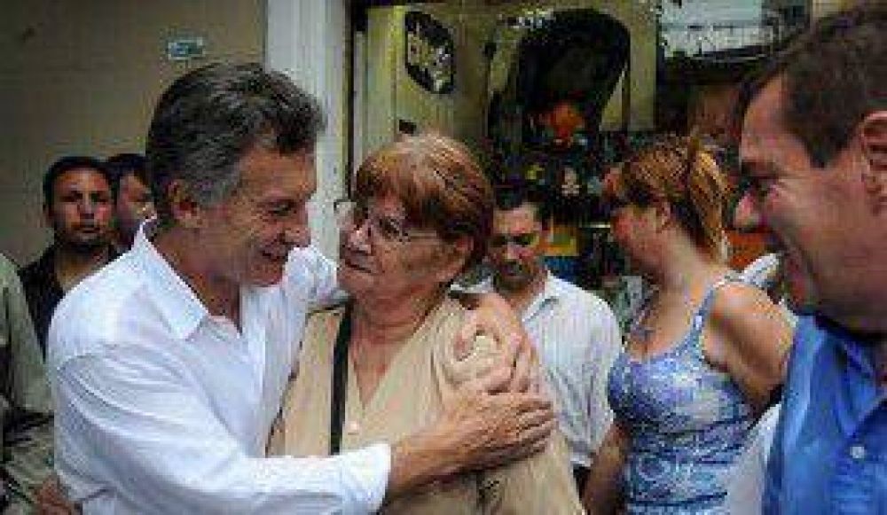 Macri va de campa�a a Tandil