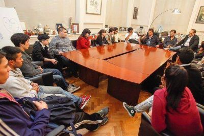 Sergio Massa recibi� a los chicos del programa municipal �Empleo Joven�