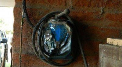 Incendio en una casa en el barrio Monte Alto