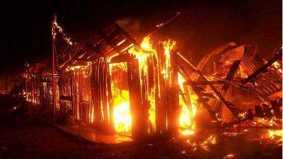 Tr�gico incendio en La Paz