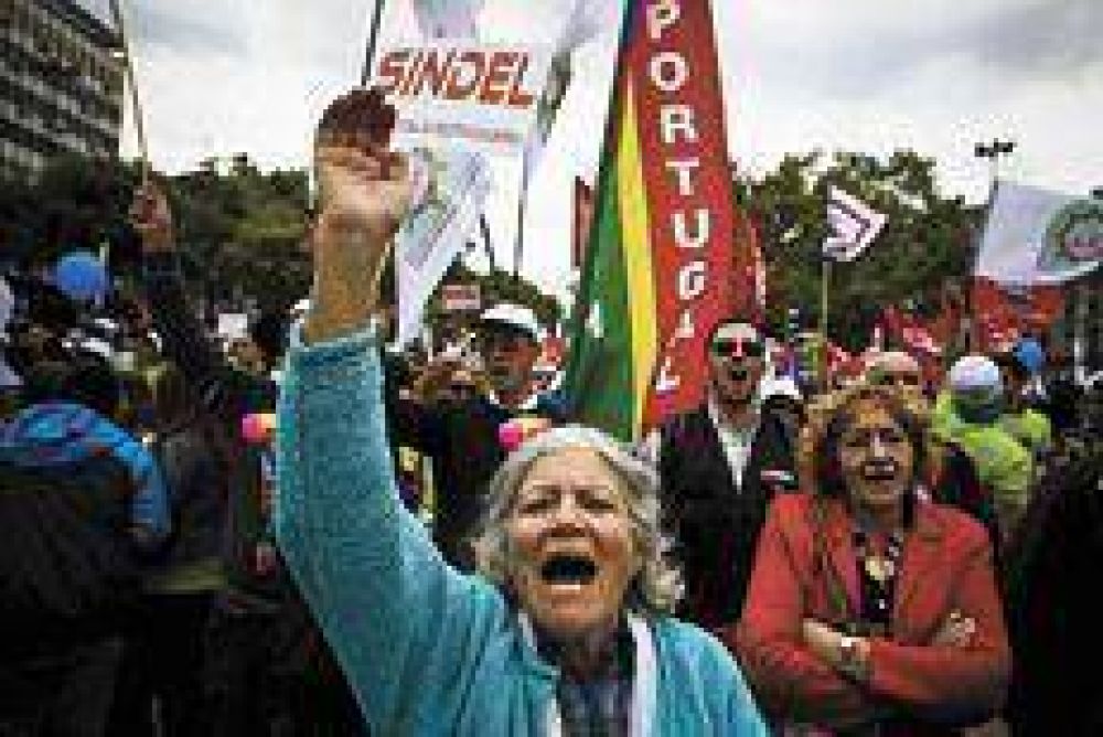 Fuerte rechazo al ajuste en Portugal