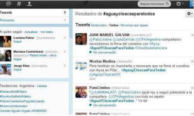 Agua y cloacas para Pilar, un debate que explot� en Twitter