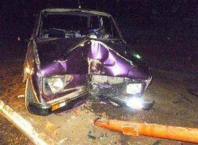 Madrugada de choques en la ciudad, afortunadamente no hubo que lamentar heridos