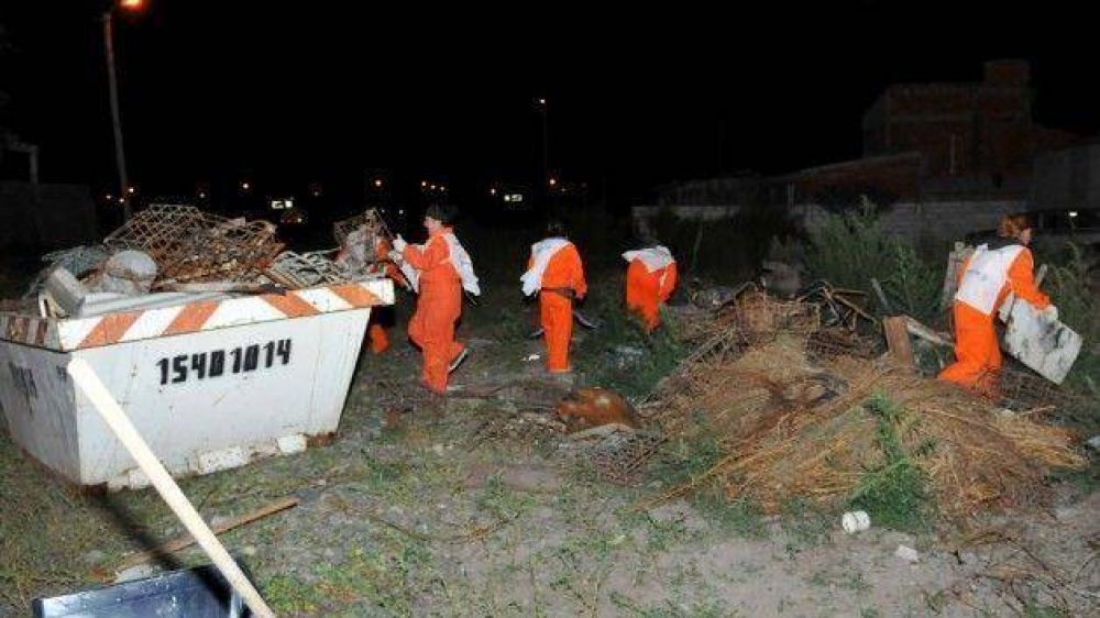 El Omrep realiza operativos de limpieza para erradicar minibasurales de Trelew