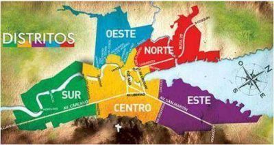 Municipio ya tiene los barrios separados en cinco "distritos"