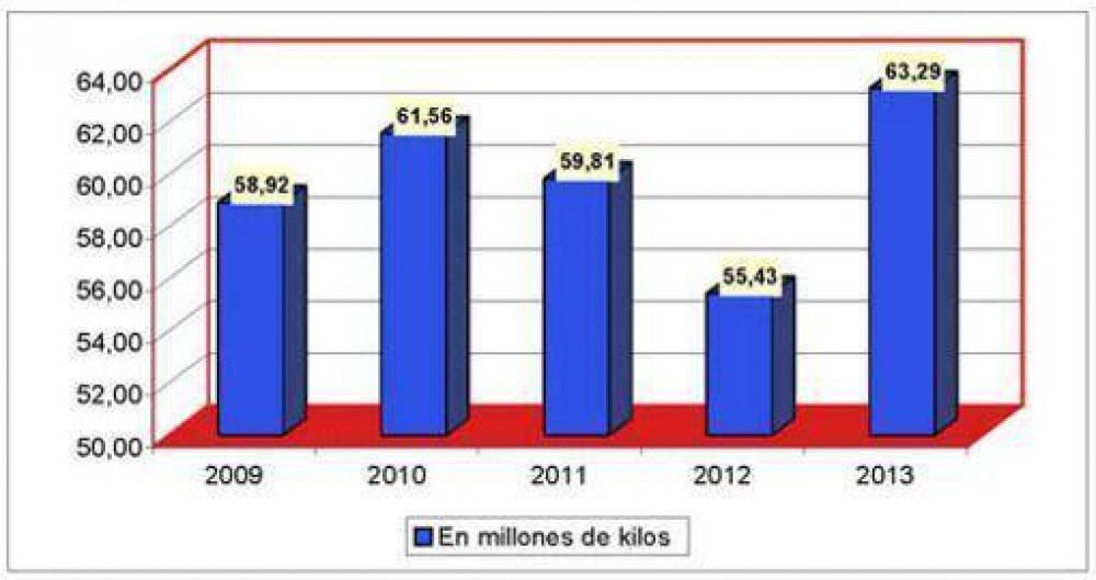 Las ventas de yerba al mercado interno aumentaron 14 por ciento