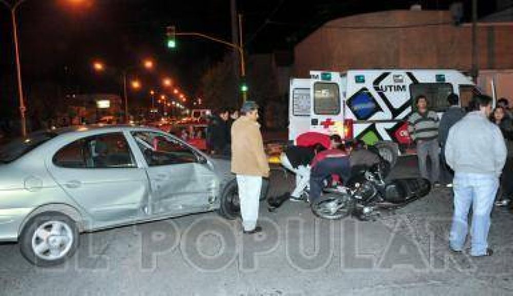 Tres veh�culos iban en la misma direcci�n y chocaron