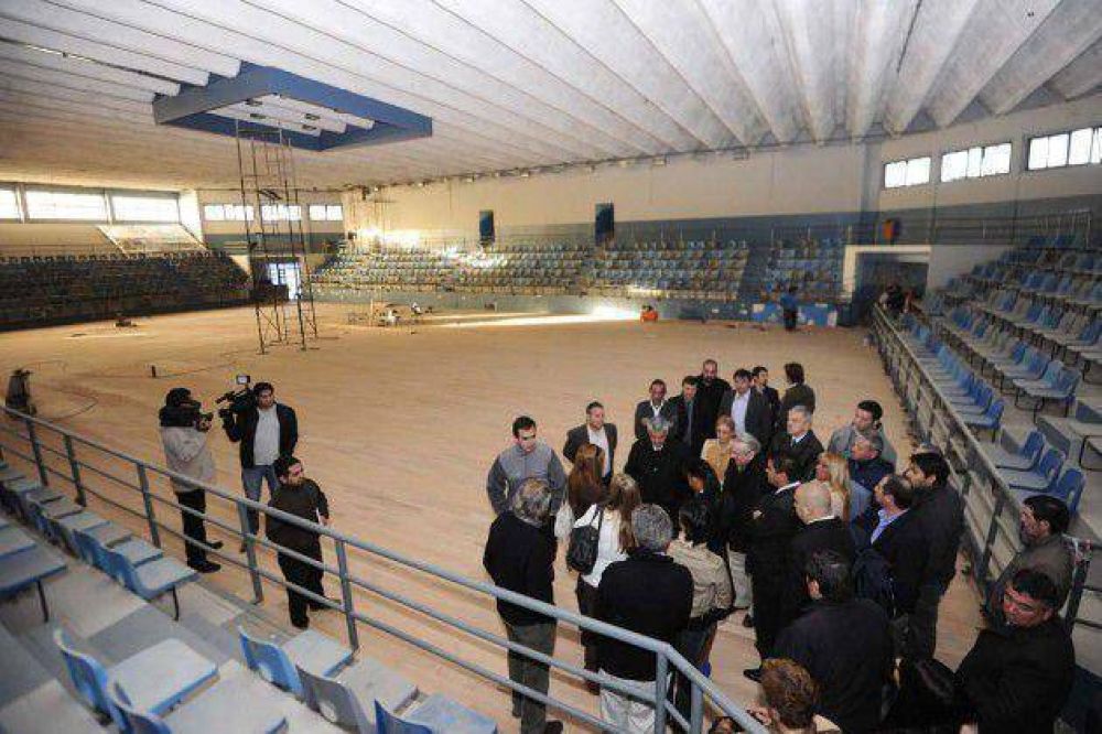 Avanzan las obras en el Palacio de los Deportes