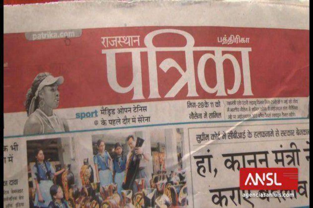 El diario Rajasthan Patrika destaca la inauguraci�n de la Casa de San Luis en la India