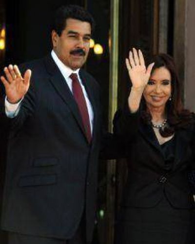 CFK recibi� a Maduro en la Casa Rosada