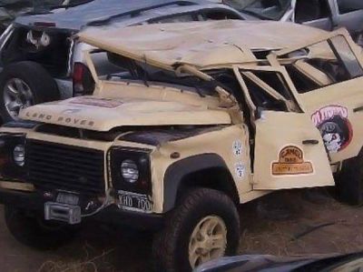 Contin�a delicado | As� qued� la camioneta de Mat�as Garfunkel