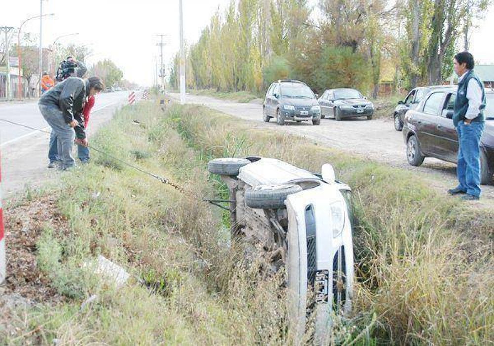 Volc� y termin� en el canal de la Circunvalaci�n 