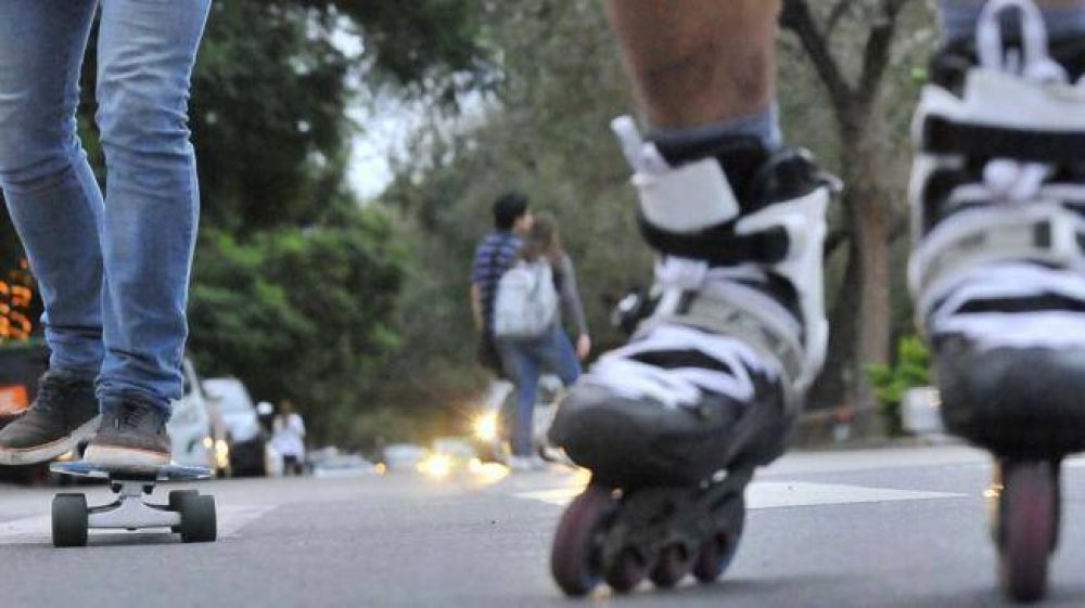 Permitir�n utilizar patines y "skates" en las ciclov�as y bicisendas